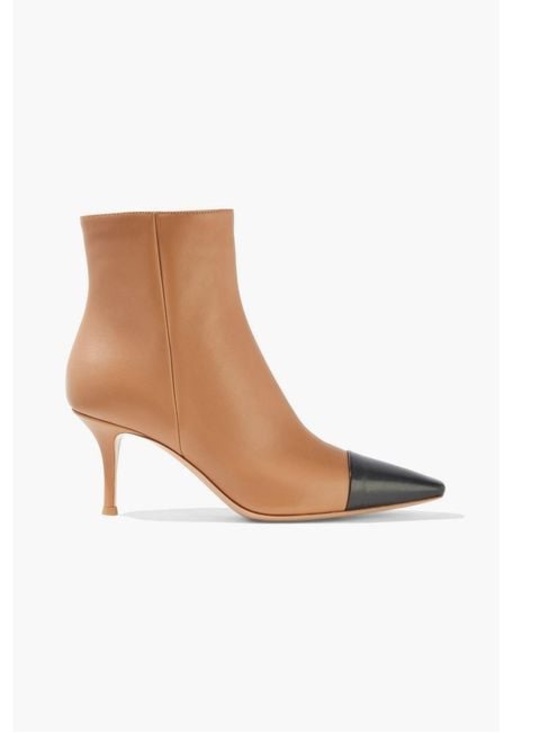 Gianvito Rossi Shoes - Gianvito Rossi black & tan leather ankle boots